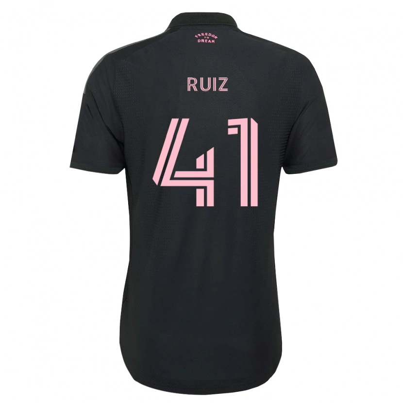 Danxen Heren David Ruíz #41 Roze Zwart Wit Uitshirt Uittenue 2026/27 T-Shirt België