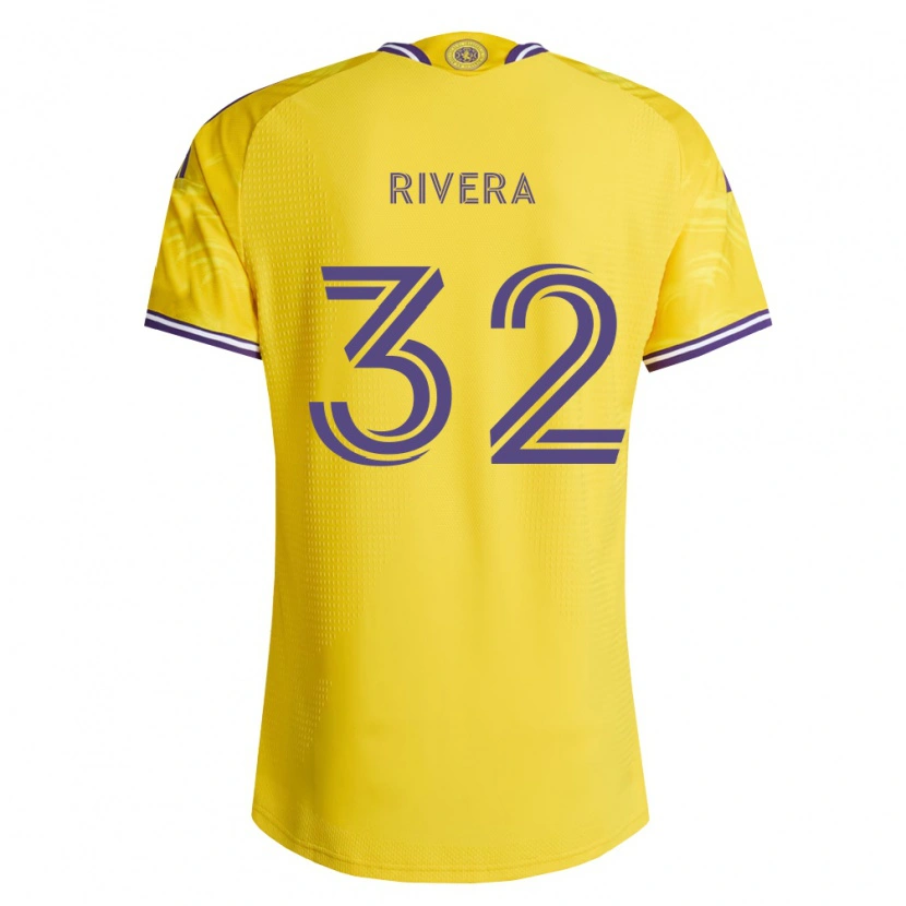 Danxen Heren Wilfredo Rivera #32 Geel Paars Uitshirt Uittenue 2026/27 T-Shirt België