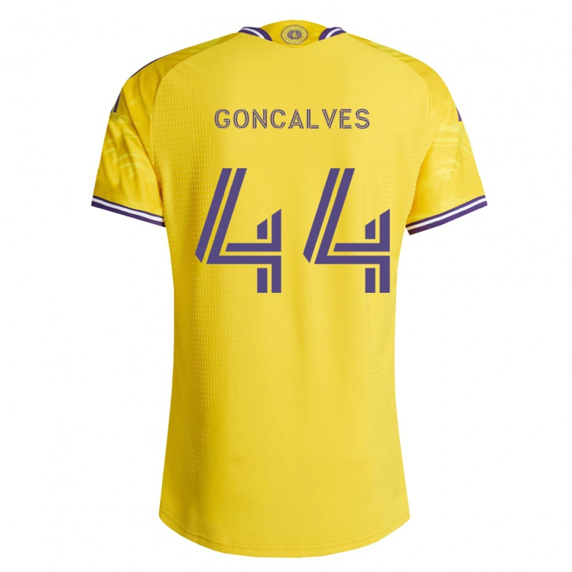Danxen Heren Bernardo Rhein #44 Geel Paars Uitshirt Uittenue 2026/27 T-Shirt België