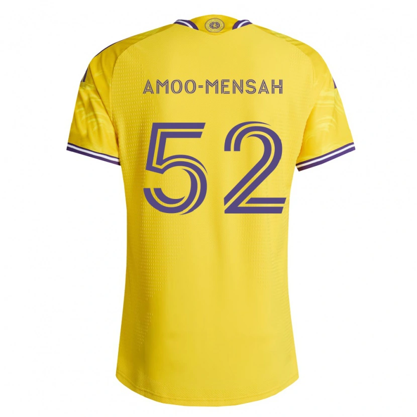 Danxen Heren Parker Amoo-Mensah #52 Geel Paars Uitshirt Uittenue 2026/27 T-Shirt België
