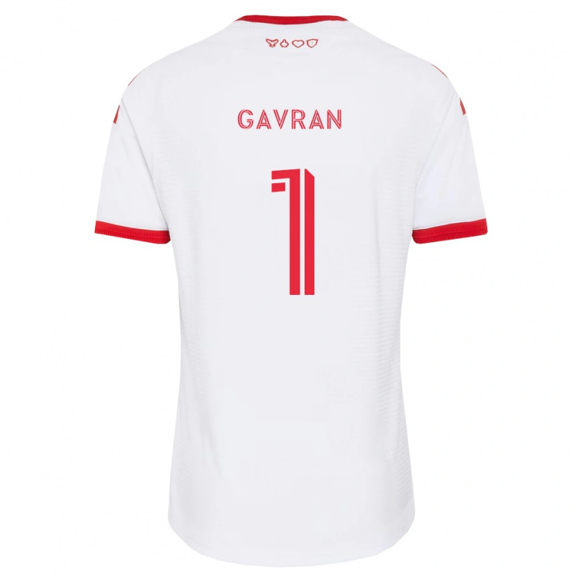 Danxen Heren Luka Gavran #1 Wit Rood Zwart Uitshirt Uittenue 2026/27 T-Shirt België