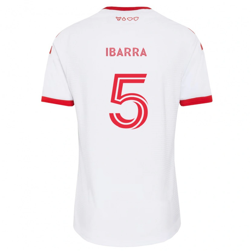 Danxen Heren Franco Ibarra #5 Wit Rood Zwart Uitshirt Uittenue 2026/27 T-Shirt België