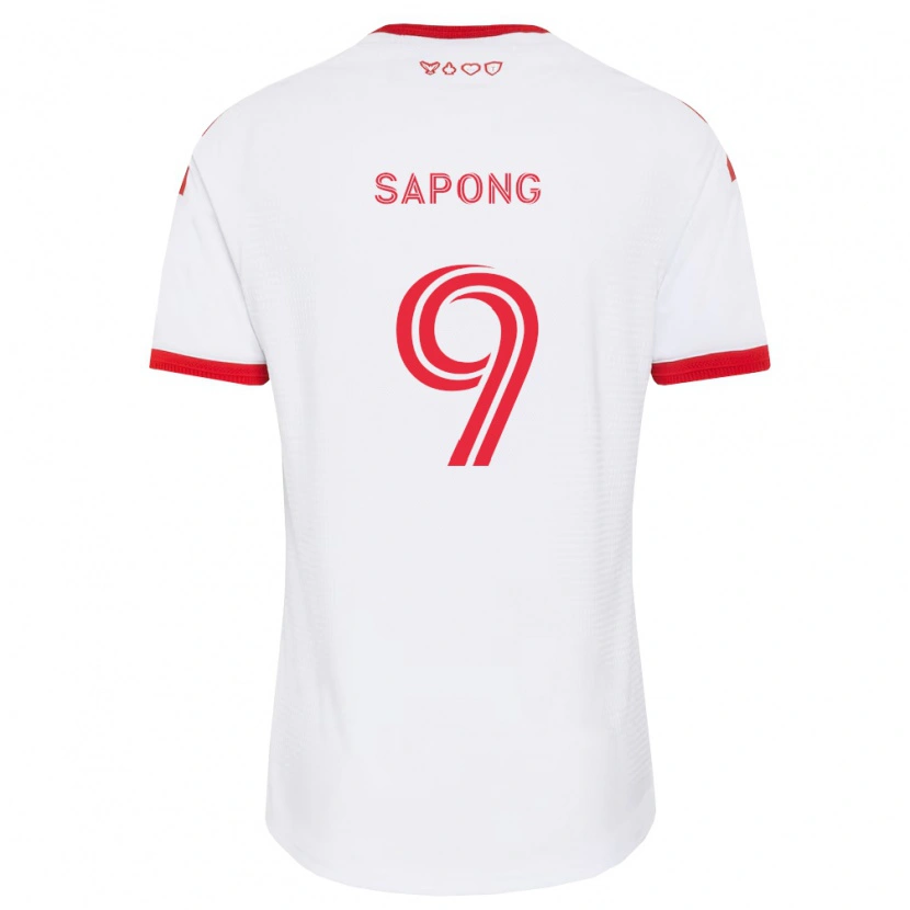 Danxen Heren C.j. Sapong #9 Wit Rood Zwart Uitshirt Uittenue 2026/27 T-Shirt België