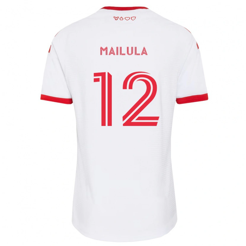 Danxen Heren Cassius Mailula #12 Wit Rood Zwart Uitshirt Uittenue 2026/27 T-Shirt België