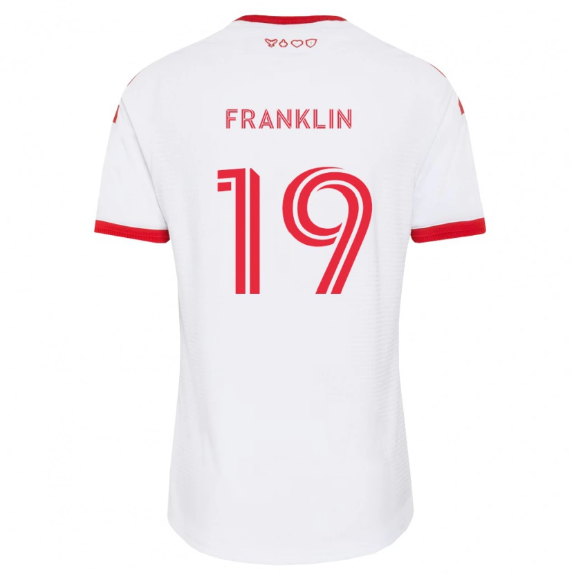 Danxen Heren Kobe Franklin #19 Wit Rood Zwart Uitshirt Uittenue 2026/27 T-Shirt België