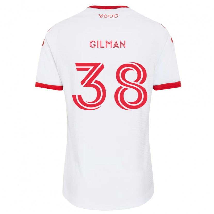 Danxen Heren Jackson Gilman #38 Wit Rood Zwart Uitshirt Uittenue 2026/27 T-Shirt België