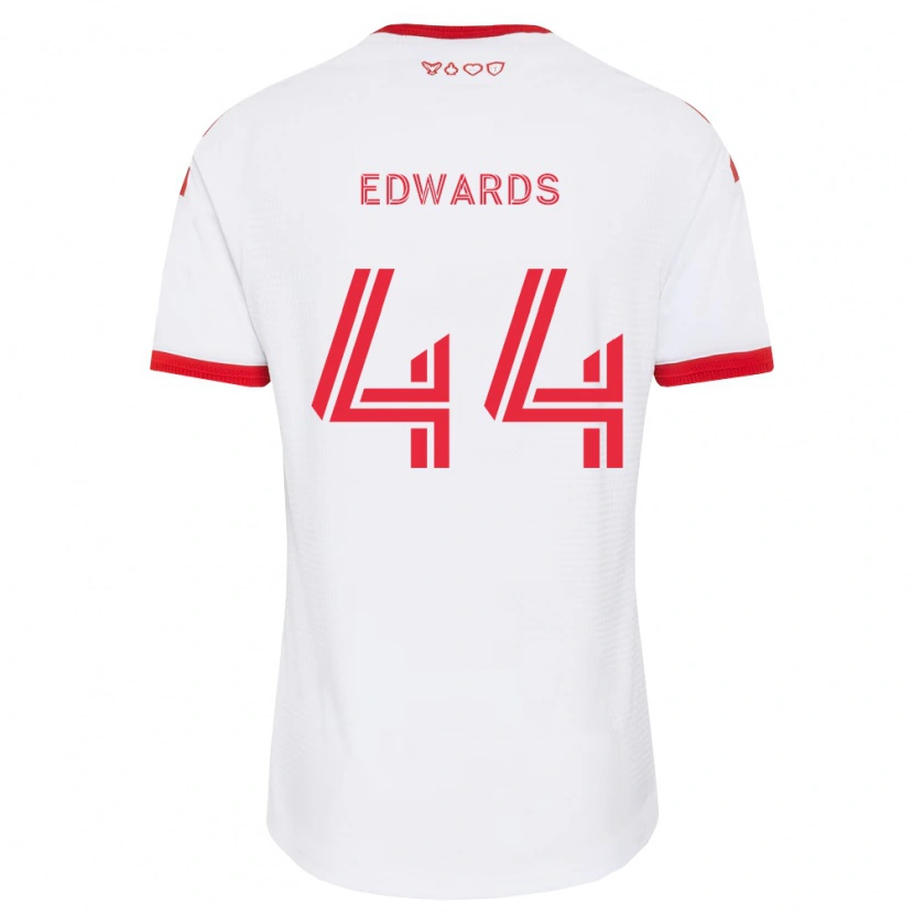 Danxen Heren Raheem Edwards #44 Wit Rood Zwart Uitshirt Uittenue 2026/27 T-Shirt België