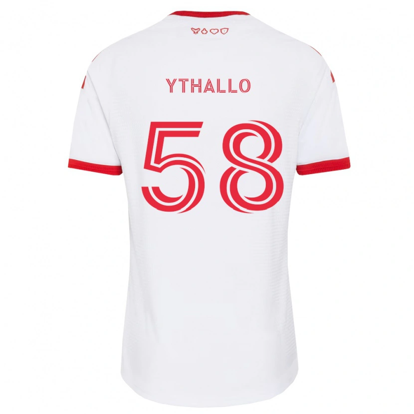 Danxen Heren Ythallo #58 Wit Rood Zwart Uitshirt Uittenue 2026/27 T-Shirt België