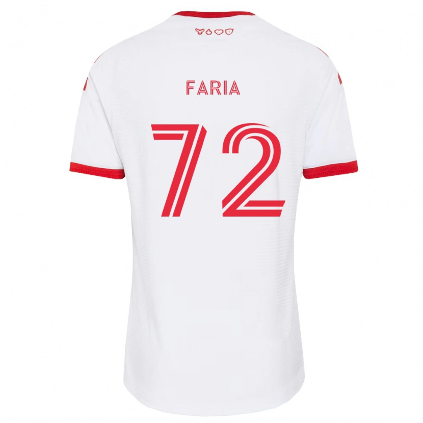 Danxen Heren Jordan Faria #72 Wit Rood Zwart Uitshirt Uittenue 2026/27 T-Shirt België