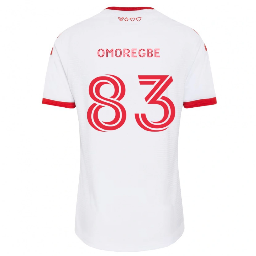 Danxen Heren Edwin Omoregbe #83 Wit Rood Zwart Uitshirt Uittenue 2026/27 T-Shirt België