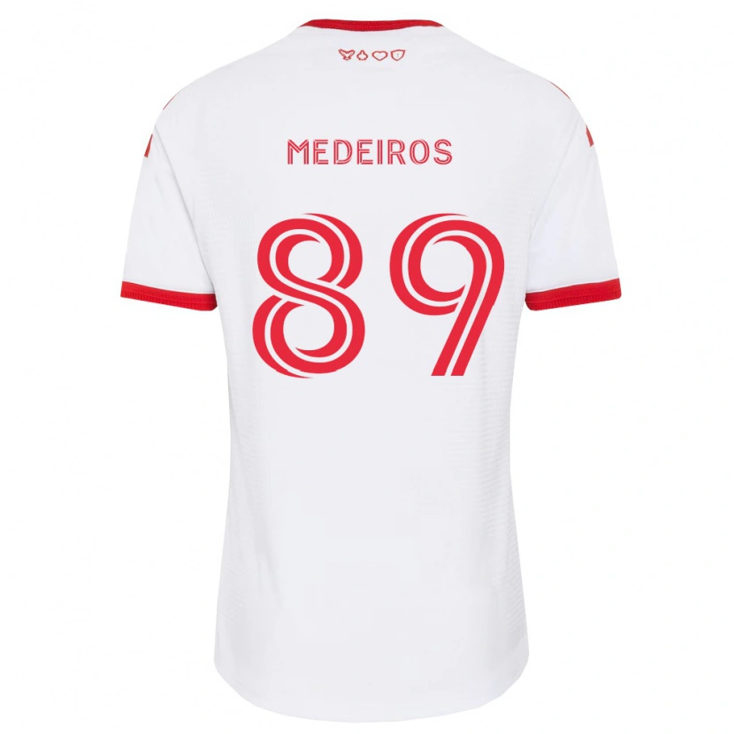 Danxen Heren Matthew Medeiros #89 Wit Rood Zwart Uitshirt Uittenue 2026/27 T-Shirt België