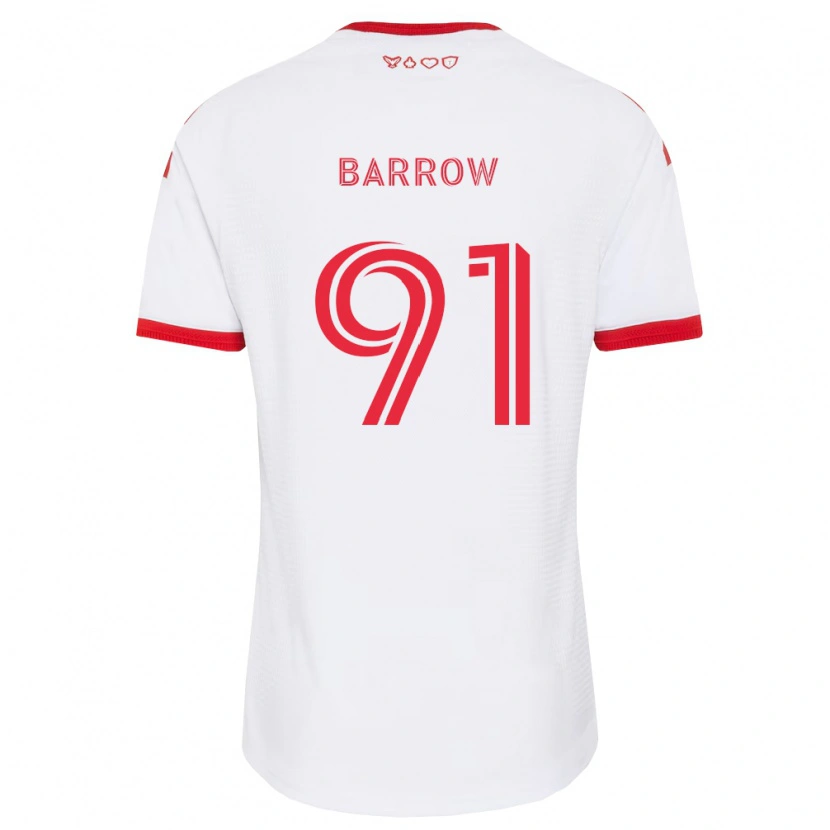 Danxen Heren Dékwon Barrow #91 Wit Rood Zwart Uitshirt Uittenue 2026/27 T-Shirt België