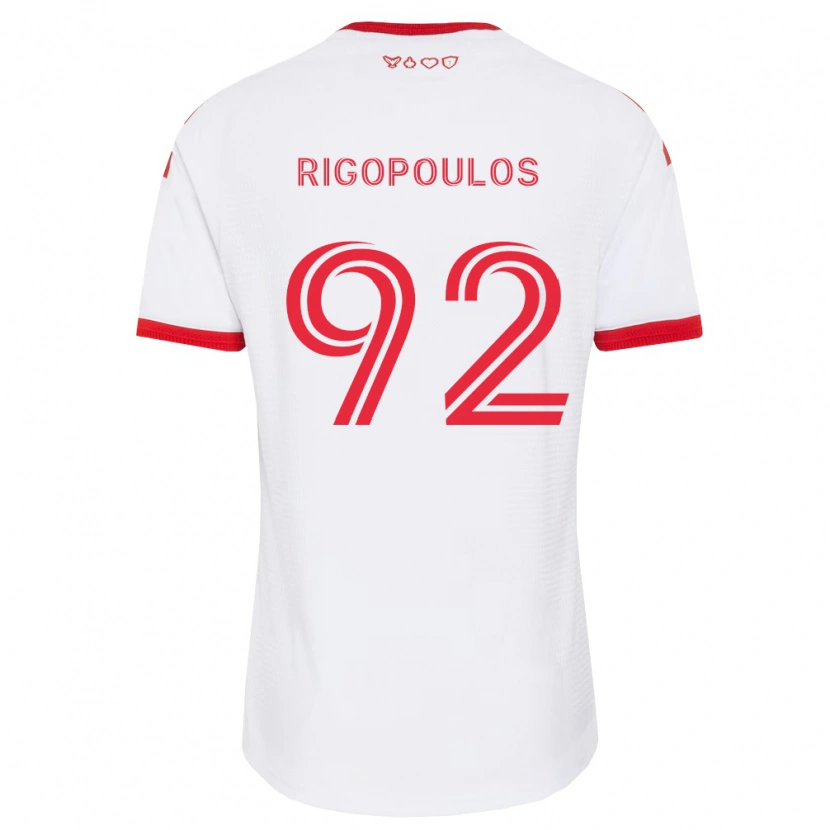 Danxen Heren Theo Rigopoulos #92 Wit Rood Zwart Uitshirt Uittenue 2026/27 T-Shirt België