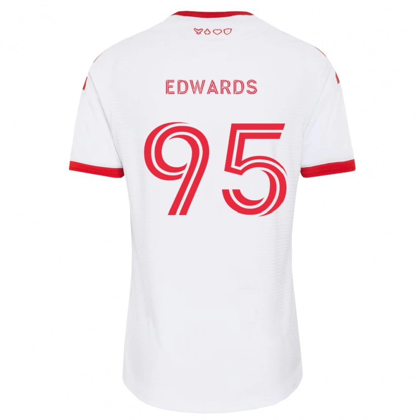 Danxen Heren Nathaniel Edwards #95 Wit Rood Zwart Uitshirt Uittenue 2026/27 T-Shirt België