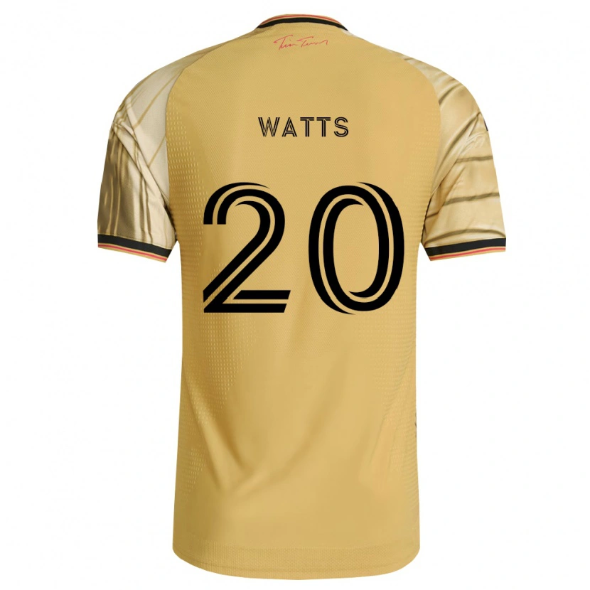 Danxen Heren Akil Watts #20 Bruin Geel Zwart Uitshirt Uittenue 2026/27 T-Shirt België