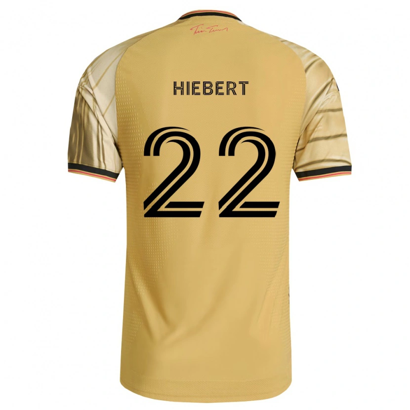 Danxen Heren Kyle Hiebert #22 Bruin Geel Zwart Uitshirt Uittenue 2026/27 T-Shirt België