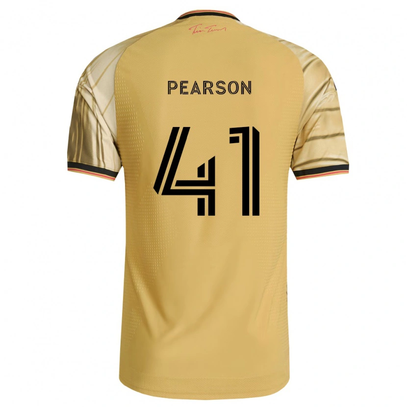 Danxen Heren Christopher Pearson #41 Bruin Geel Zwart Uitshirt Uittenue 2026/27 T-Shirt België