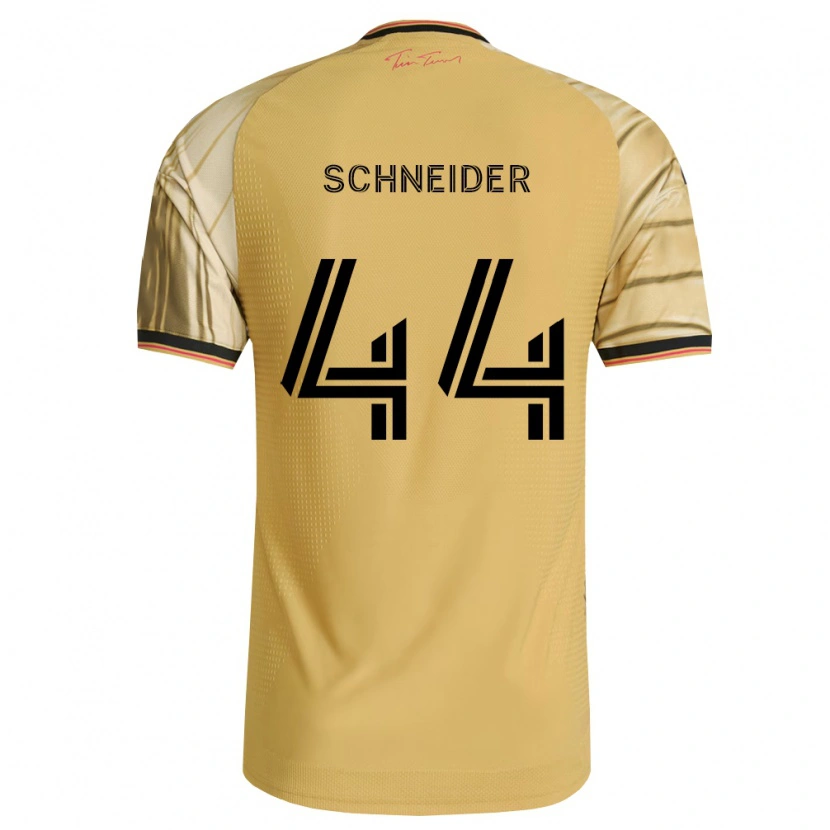 Danxen Heren Max Schneider #44 Bruin Geel Zwart Uitshirt Uittenue 2026/27 T-Shirt België
