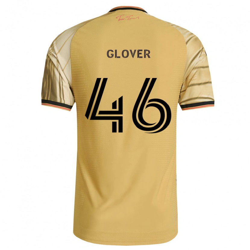 Danxen Heren Caden Glover #46 Bruin Geel Zwart Uitshirt Uittenue 2026/27 T-Shirt België