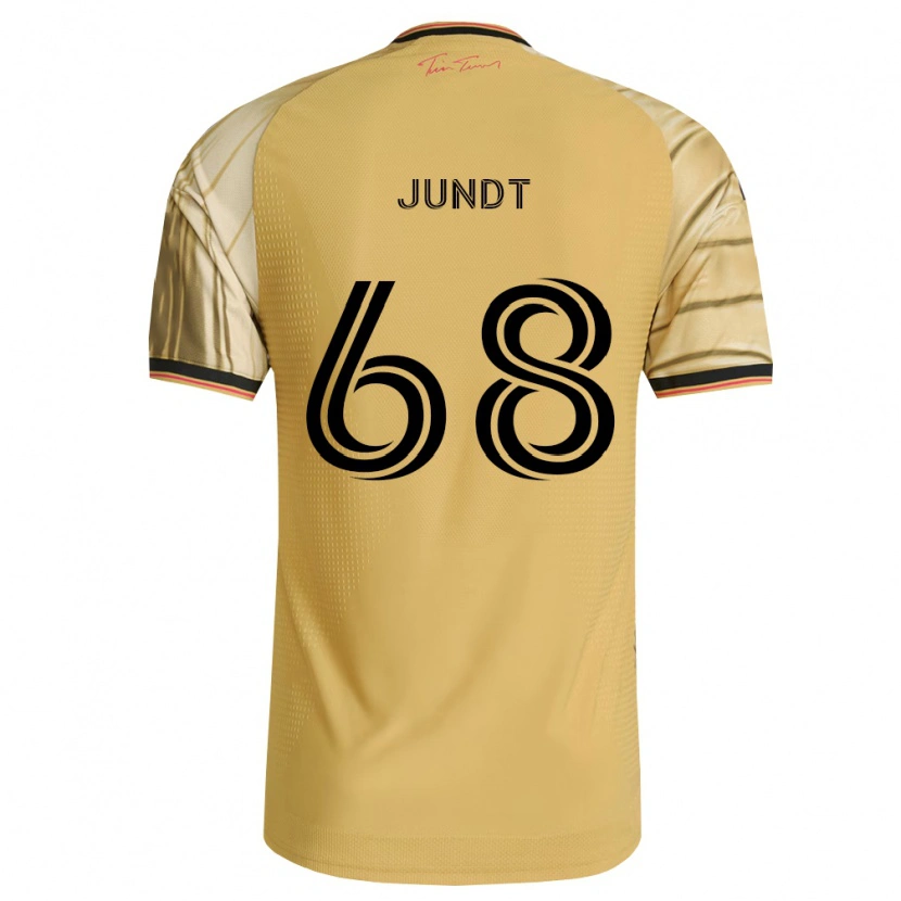 Danxen Heren Alexander Jundt #68 Bruin Geel Zwart Uitshirt Uittenue 2026/27 T-Shirt België