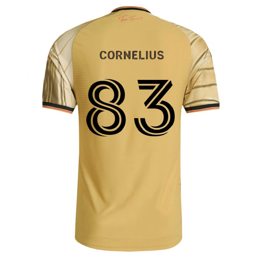 Danxen Heren Lorenzo Cornelius #83 Bruin Geel Zwart Uitshirt Uittenue 2026/27 T-Shirt België