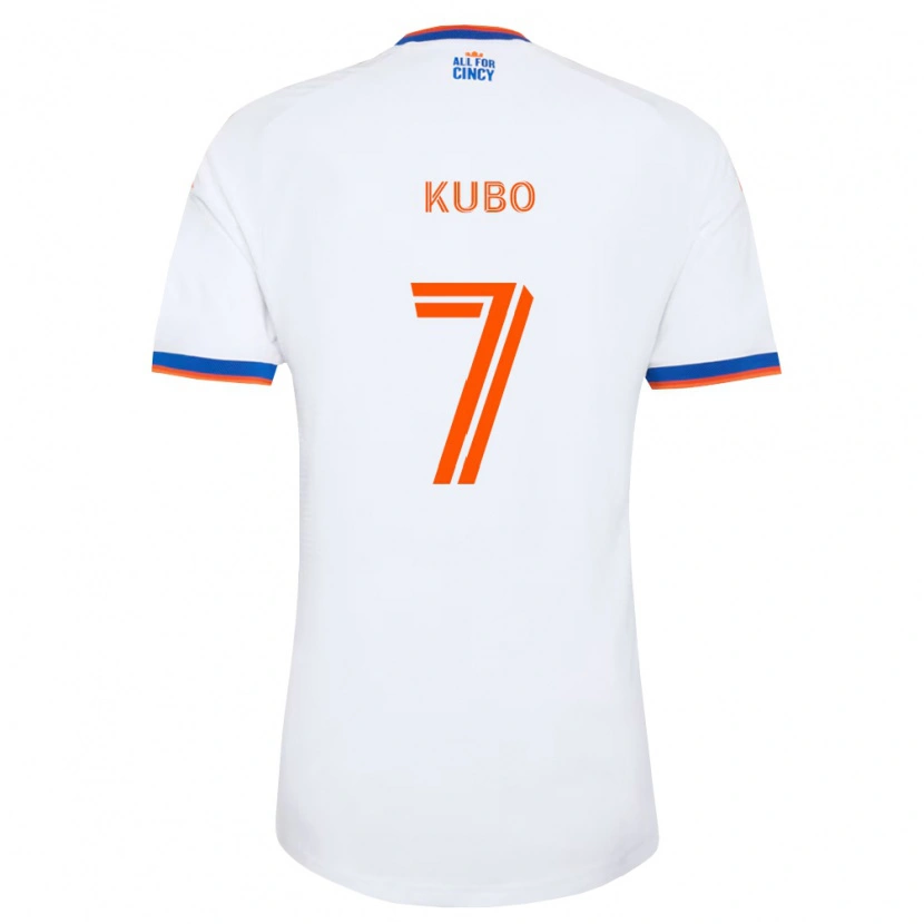Danxen Heren Yuya Kubo #7 Wit Marineblauw Oranje Uitshirt Uittenue 2026/27 T-Shirt België