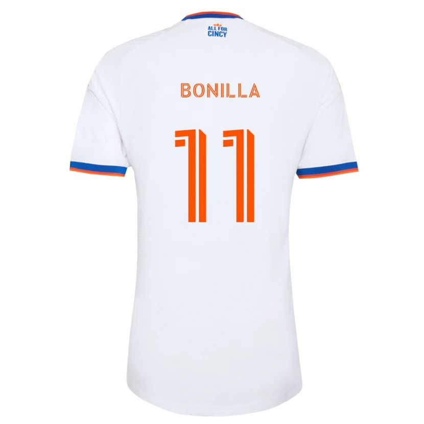 Danxen Heren Jarell Bonilla #11 Wit Marineblauw Oranje Uitshirt Uittenue 2026/27 T-Shirt België