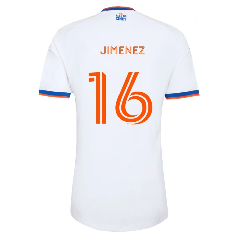 Danxen Heren Joshua Jimenez #16 Wit Marineblauw Oranje Uitshirt Uittenue 2026/27 T-Shirt België