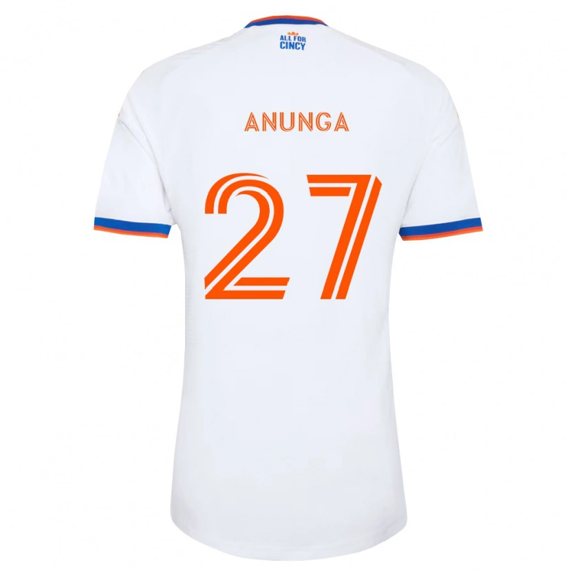 Danxen Heren Tah Anunga #27 Wit Marineblauw Oranje Uitshirt Uittenue 2026/27 T-Shirt België
