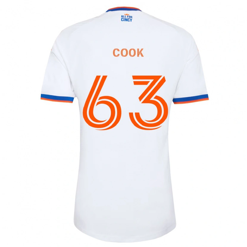 Danxen Heren Steel Cook #63 Wit Marineblauw Oranje Uitshirt Uittenue 2026/27 T-Shirt België