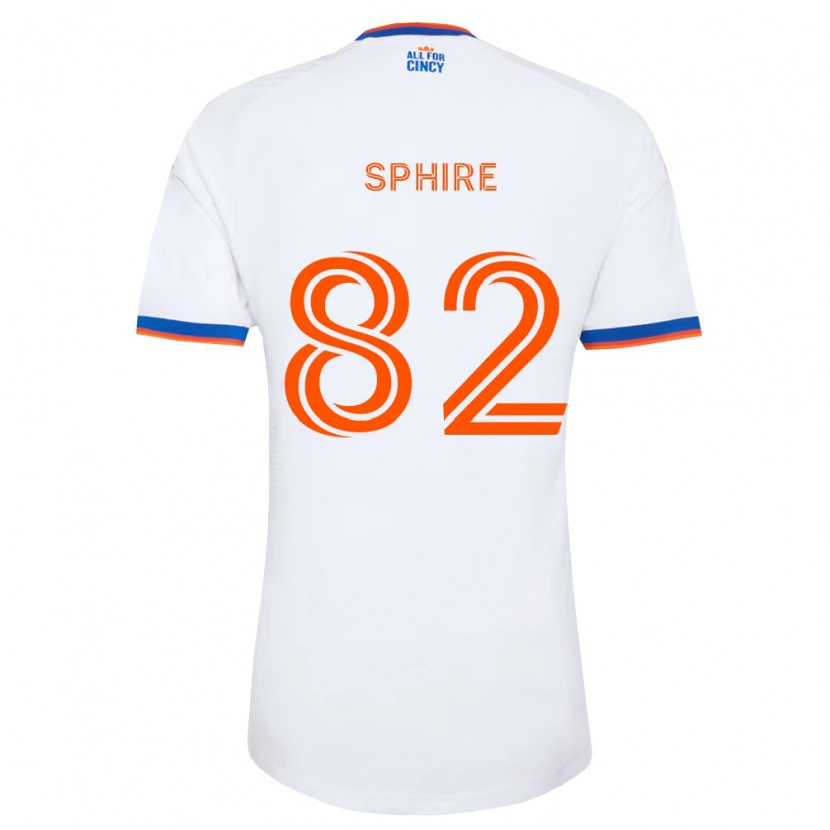 Danxen Heren Camden Sphire #82 Wit Marineblauw Oranje Uitshirt Uittenue 2026/27 T-Shirt België