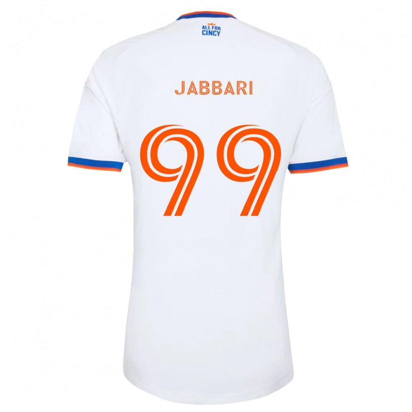Danxen Heren Ayoub Jabbari #99 Wit Marineblauw Oranje Uitshirt Uittenue 2026/27 T-Shirt België