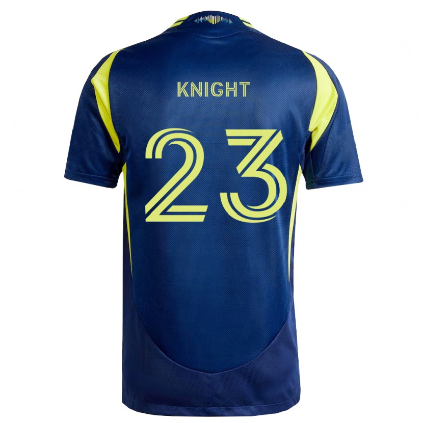 Danxen Heren Jordan Knight #23 Geel Marineblauw Uitshirt Uittenue 2026/27 T-Shirt België