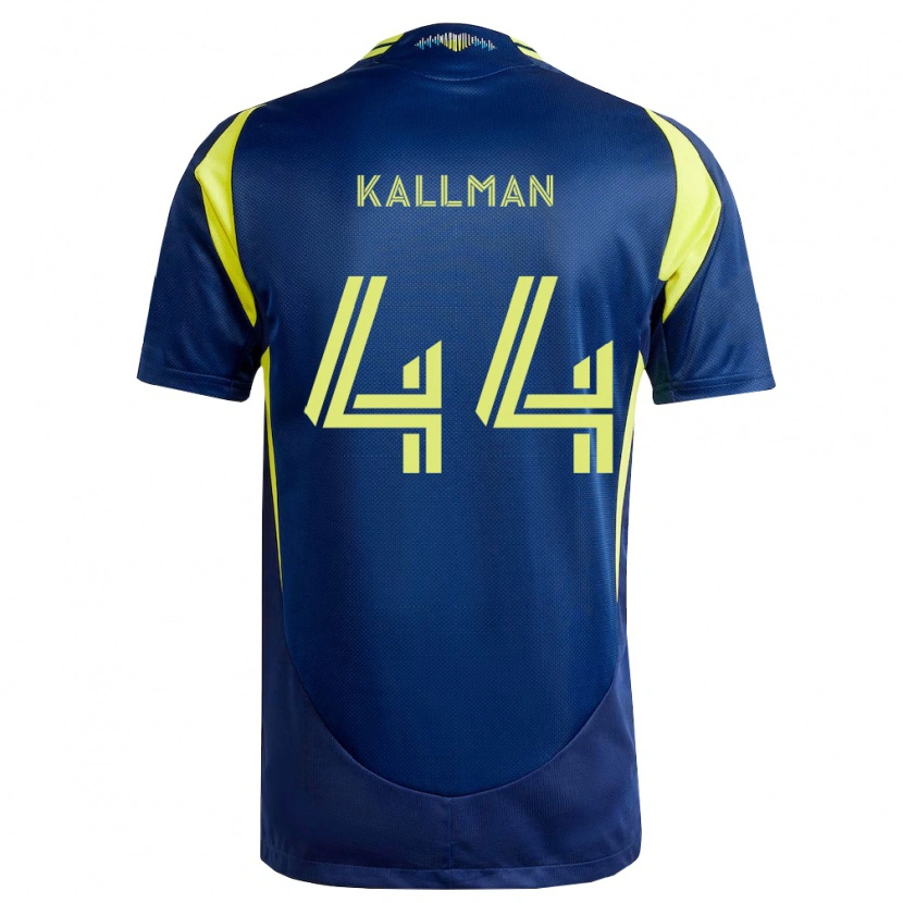 Danxen Heren Brent Kallman #44 Geel Marineblauw Uitshirt Uittenue 2026/27 T-Shirt België