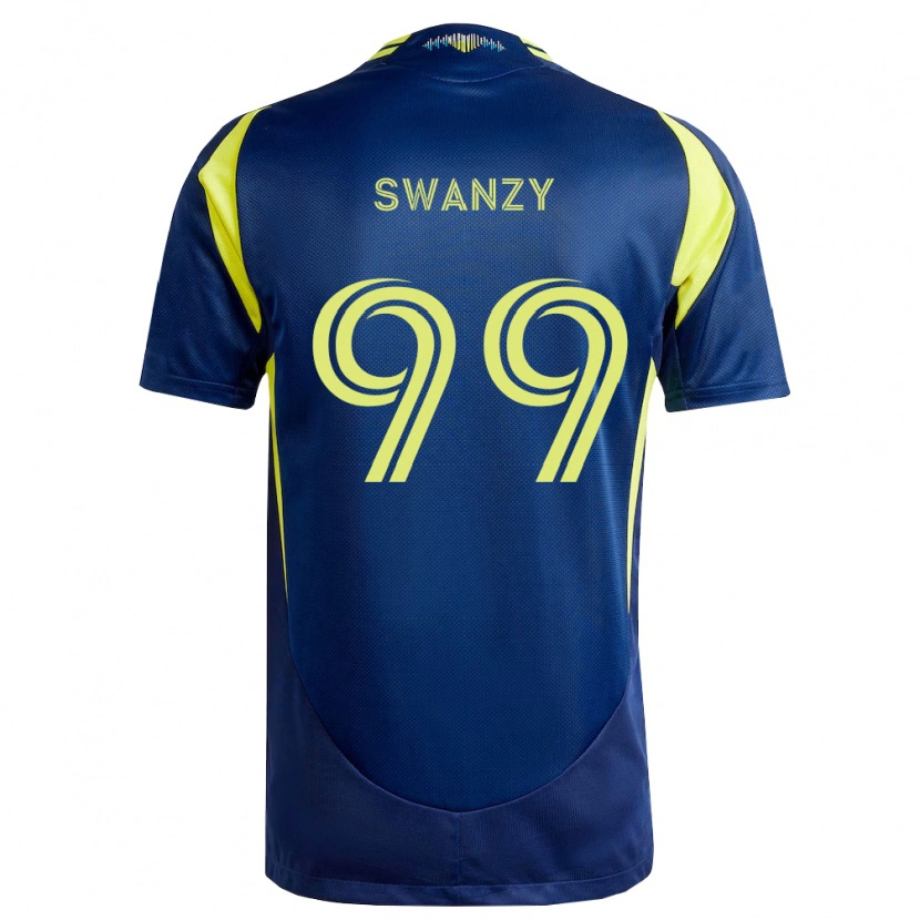 Danxen Heren Joshua Swanzy #99 Geel Marineblauw Uitshirt Uittenue 2026/27 T-Shirt België