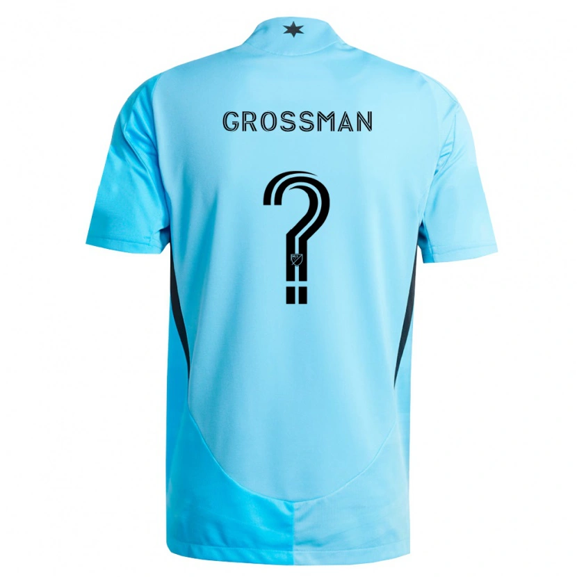 Danxen Heren Jack Grossman #0 Lichtblauw Zwart Uitshirt Uittenue 2026/27 T-Shirt België