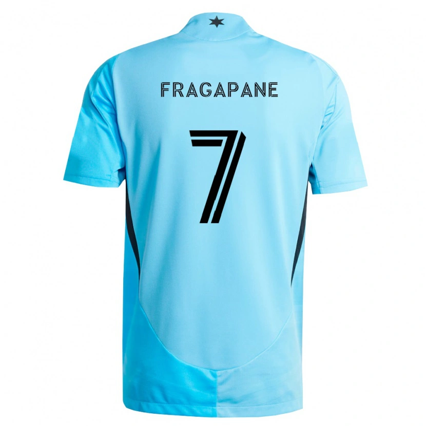 Danxen Heren Franco Fragapane #7 Lichtblauw Zwart Uitshirt Uittenue 2026/27 T-Shirt België