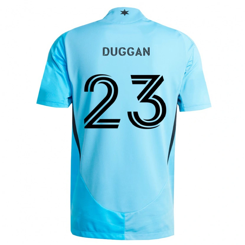 Danxen Heren Morris Duggan #23 Lichtblauw Zwart Uitshirt Uittenue 2026/27 T-Shirt België