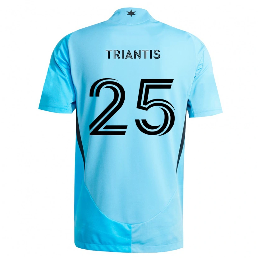 Danxen Heren Nectarios Triantis #25 Lichtblauw Zwart Uitshirt Uittenue 2026/27 T-Shirt België