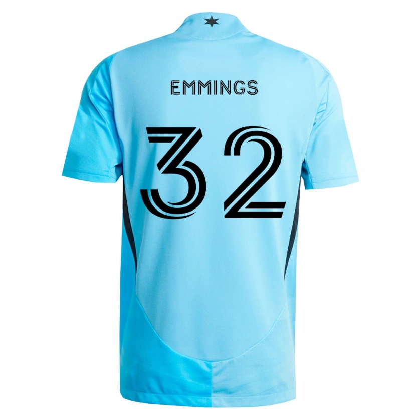 Danxen Heren Fred Emmings #32 Lichtblauw Zwart Uitshirt Uittenue 2026/27 T-Shirt België