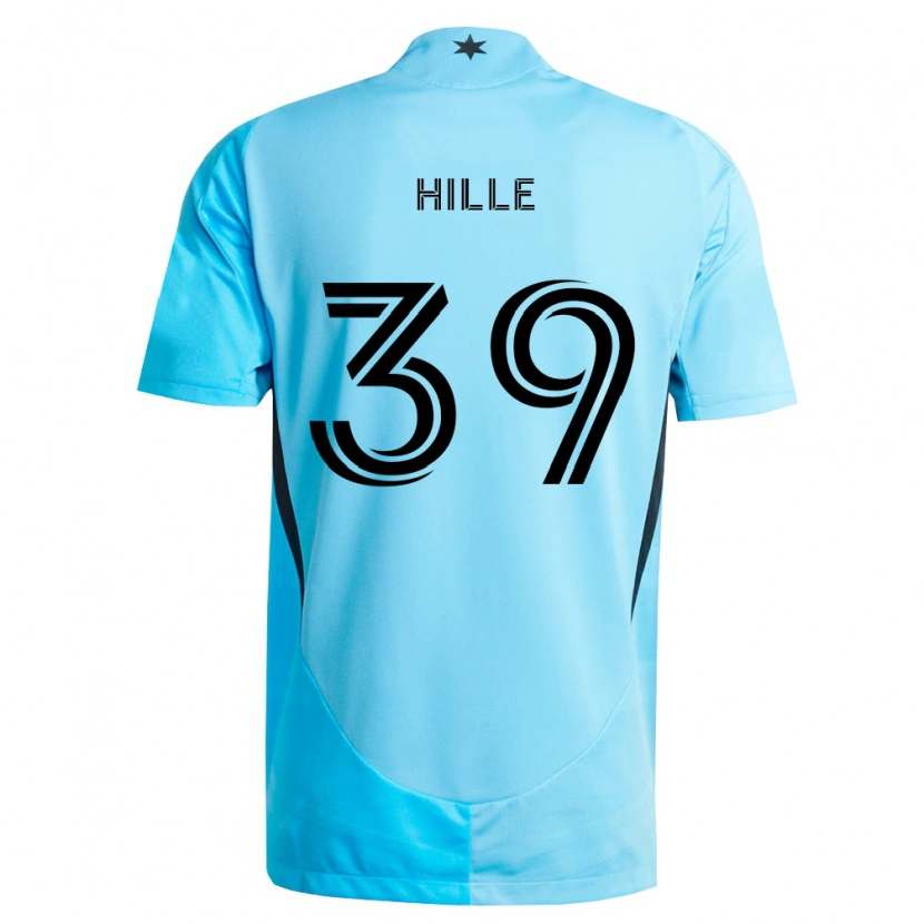 Danxen Heren Luke Hille #39 Lichtblauw Zwart Uitshirt Uittenue 2026/27 T-Shirt België