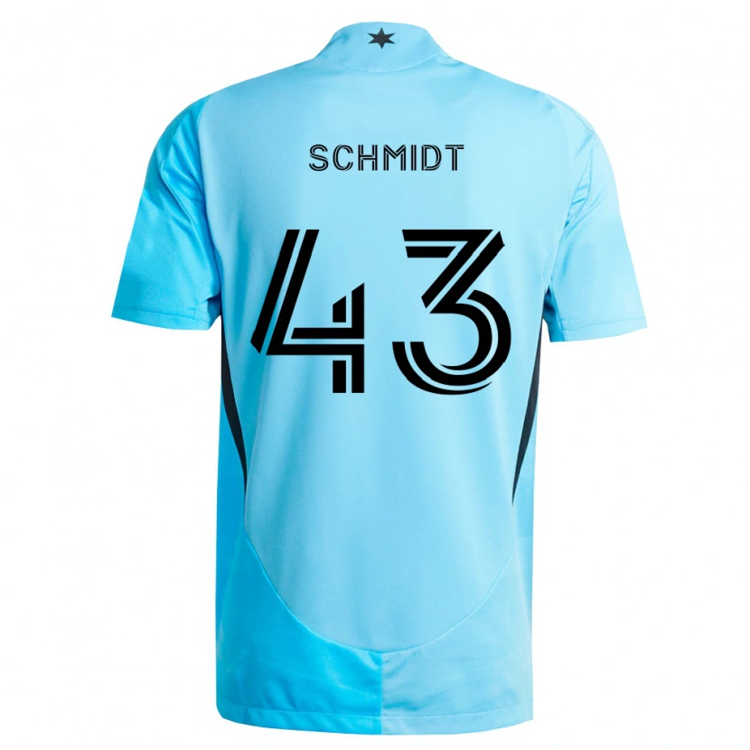 Danxen Heren William Schmidt #43 Lichtblauw Zwart Uitshirt Uittenue 2026/27 T-Shirt België