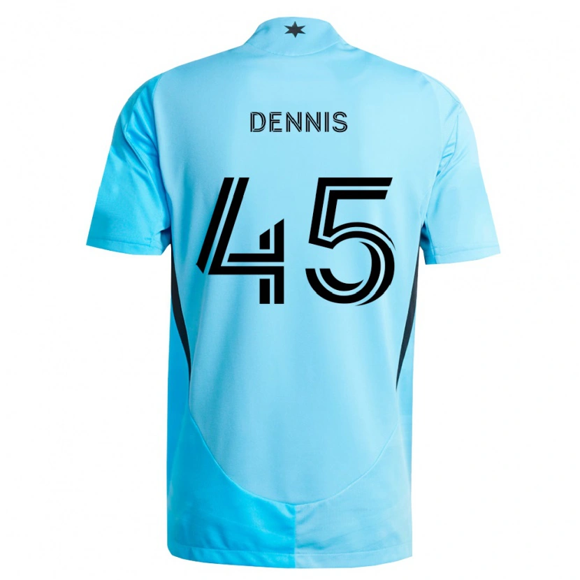 Danxen Heren Tim Dennis #45 Lichtblauw Zwart Uitshirt Uittenue 2026/27 T-Shirt België