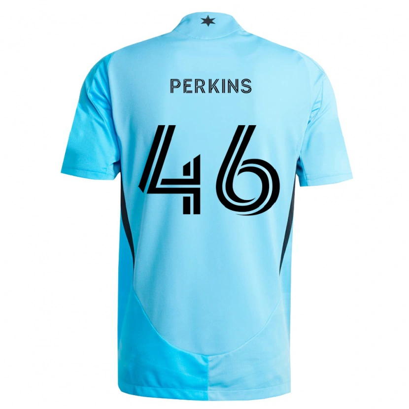 Danxen Heren Keane Perkins #46 Lichtblauw Zwart Uitshirt Uittenue 2026/27 T-Shirt België