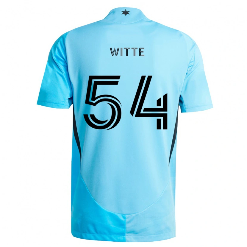 Danxen Heren Alex Witte #54 Lichtblauw Zwart Uitshirt Uittenue 2026/27 T-Shirt België
