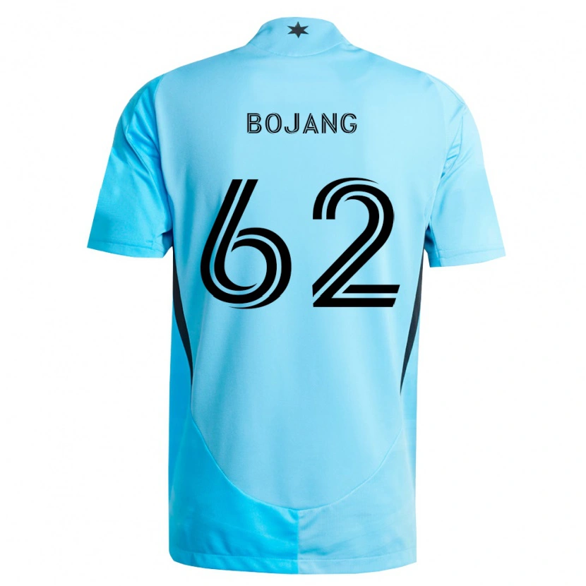 Danxen Heren Mohammad Bojang #62 Lichtblauw Zwart Uitshirt Uittenue 2026/27 T-Shirt België