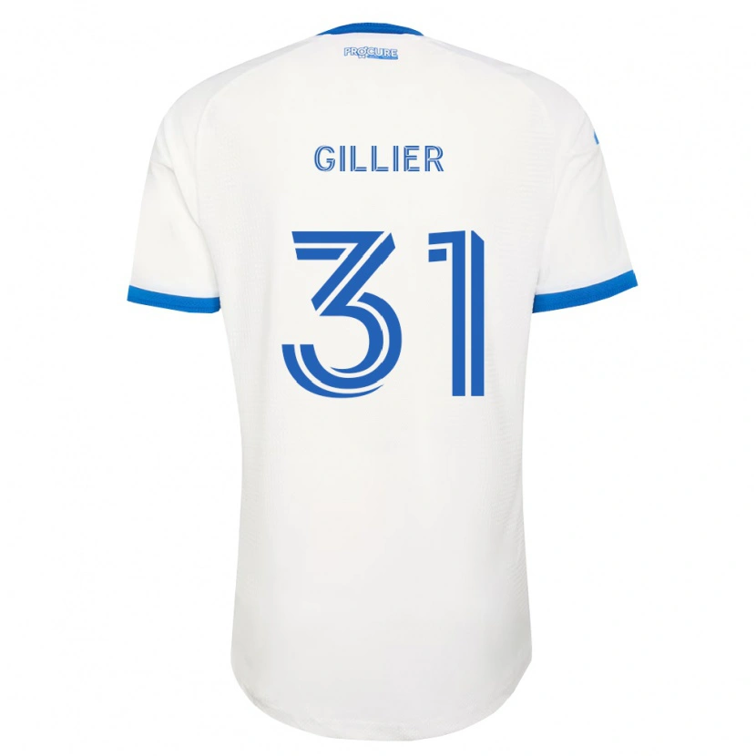Danxen Heren Thomas Gillier #31 Hemelsblauw Wit Uitshirt Uittenue 2026/27 T-Shirt België