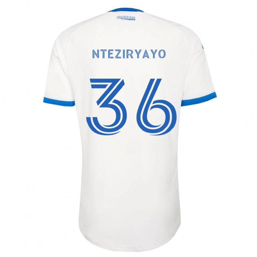 Danxen Heren Josh Nteziryayo #36 Hemelsblauw Wit Uitshirt Uittenue 2026/27 T-Shirt België