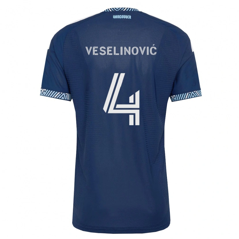 Danxen Heren Ranko Veselinović #4 Diep Blauw Wit Uitshirt Uittenue 2026/27 T-Shirt België