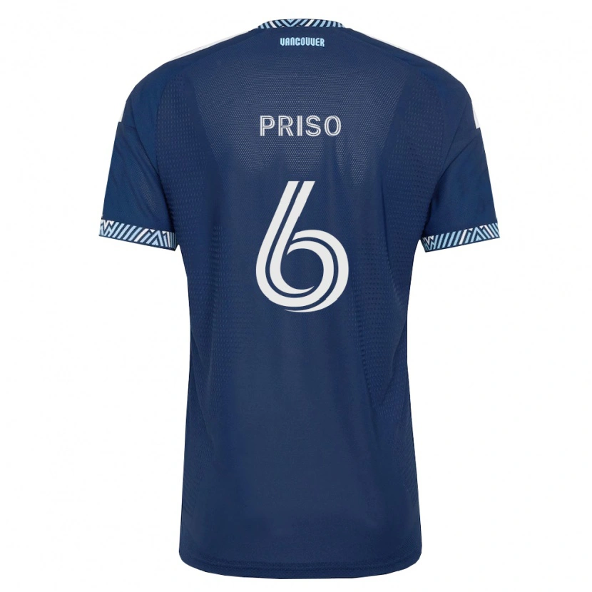 Danxen Heren Ralph Priso #6 Diep Blauw Wit Uitshirt Uittenue 2026/27 T-Shirt België